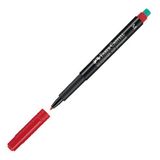 Faber Castell 1525 Permanent Kalem - Asetat Kalemi M Kırmızı - 3 Adet