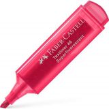 Faber Castell 1546 10'lu Kırmızı Şeffaf Fosforlu Kalem