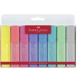 Faber Castell 1546 8 li Şeffaf Gövde Textliner Fosforlu Kalem