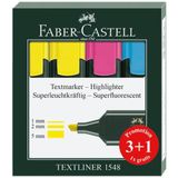 Faber-Castell 1548 Siyah Gövde 3+1 Fosforlu Kalem
