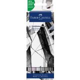 FABER-CASTELL 164522 - Goldfaber Aqua Dual Marker, gri tonlarında, fırça uçlu ve ince uçlu keçeli kalem, 6'lı kutu