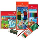 Faber-Castell 17 Parça Okul Seti Renkli Sarf Malzemeleri Türkiye Menşeli