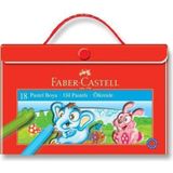 Faber-Castell 18'li Çantalı Pastel Boya 18 Renkli Boyalar Ölçülerle Eğlenceli Sanat
