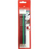 Faber-Castell 2 Adet Kırmızı-Mavi-Yeşil Kopya Kalemi Çocuklar İçin Kolay Yazım Deneyimi