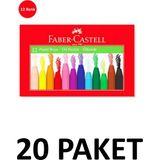 Faber Castell 20 Paket Karton Kutu 12 Renk Pastel Boya