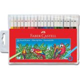 Faber-Castell 20 Renk Keçeli Kalem Seti Çocuklar İçin Dayanıklı ve Parlak Renkler