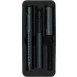 Faber-Castell 201535 - Grip Edition, Misletoe, M Dolma Kalem ve XB Tükenmez Kalem ile Metal Kutuda