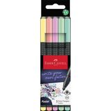 Faber-Castell 2022 Pastel Renkli Fc Grip Keçeli Kalem 5 Parça 0.7 mm Ölçülü Ergonomik Tasarım