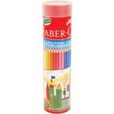 Faber-Castell 24 Renkli Kuru Boya Teneke Kutu 24lü Yaratıcı Çizim İçin Taşınabilir Set