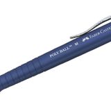 Faber-Castell 241151 Poly Ball M tükenmez kalem, 0,5 mm, mavi, 1 adet, değiştirilebilir uçlu, suya dayanıklı
