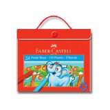 Faber-Castell 24'lü Çantalı Pastel Boya Çocuklar İçin Renkli Kalem Çantası