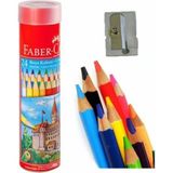Faber-Castell 24'lü Kuru Boya Kalemi Renkli Set Tüp Ambalajda Pratik Kullanım