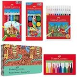 Faber Castell 25x35 30 Yaprak Boyama Seti ve Resim Defteri