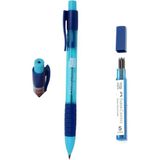 Faber-Castell 2B 2.0 mm Sınav Versatil Kalem + Yedek Kalem Ucu Mavi Renkli Ergonomik Tasarım