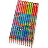 Faber-Castell 2B Kurşun Kalem 12 Adet Deniz Temalı Renkli Desenlerle Çocuklar İçin