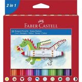 Faber-Castell 2in1 Jumbo Keçeli Kalem 10 Renk (155170)