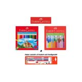 Faber Castell 2'li Boyama Seti ( 24'lü Kuru Boya + 24'lü Pastel Boya + Kalem Seti Hediyeli )