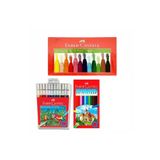 Faber Castell 3 Lü Boyama Seti - (12'li Kuruboya 12'li Keçeli Kalem 12'li Pastel