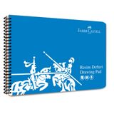 Faber-Castell 35x50 cm 30 Yaprak Spiralli PP Kapak Resim Defteri - 0136 Mavi