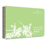 Faber-Castell 35x50 cm 30 Yaprak Spiralli PP Kapak Resim Defteri - 0136 Yeşil