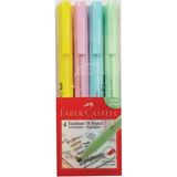 Faber-Castell 38 Pastel Fosforlu Kalem 4 Renk 158216) Ölçülerle Renkli Kalem Seti