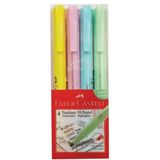Faber Castell 38 Pastel Renkler 4'lü Poşet Fosforlu Kalem