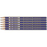 Faber-Castell 3B Dereceli Resim Kalemi 6'lı Set Ergonomik Tasarımlı Yumuşak Çizim Deneyimi 1221
