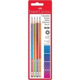 Faber-Castell 4 Adet Smoothie 2B Kurşun Kalem Karışık Renkli Ahşap Kalemler 3+ Yaş İçin