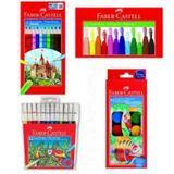 Faber-castell 4 Lü Boya Seti (12li Kuru-sulu-pastel-keçeli) b.s