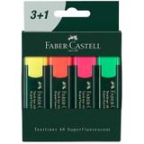 Faber Castell 4 lü Set Fosforlu Kalem