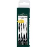 Faber-Castell 4 Pitt Siyah Çizim Kalemi