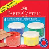 Faber Castell 4 Renk Parmak Boyası Seti - 4 x 45 Ml