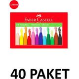 Faber-Castell 40 Paket Karton Kutu 12 Renk Pastel Boya