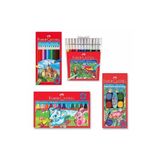 Faber Castell 4'lü (12 Renk Kuru-sulu-pastel-keçeli) Boya Seti
