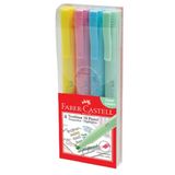 Faber Castell 4'lü 38 Pastel Karışık Fosforlu Kalem