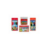 Faber Castell 4'Lü Boya Seti (12'Li Kuru-Sulu-Pastel-Keçeli Boya),Karışık Renkli