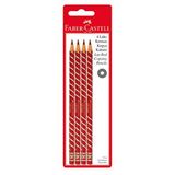 Faber Castell 4'lü Lüks Kırmızı Kopya Kalemi