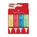 Faber-Castell 4'lü Pastel Renk Fosforlu Kalem 46 Karton Seti Yüksek Kalite Kırtasiye Ürünü
