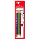 Faber-Castell 4'lü Style Silgili Kurşun Kalem