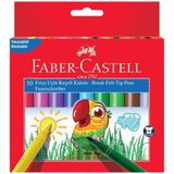 Faber Castell 5062555010 Winner Brush 10'lu Renk Keçeli Kalem