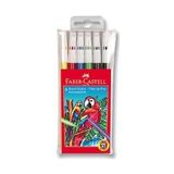 Faber Castell 5067155106 Karışık Renk 6'lı Poşet Keçeli Kalem