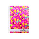 Faber Castell 5075000061 A6 100 Yaprak Çizgili Plastik Kapak Spiralli Defter