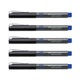 Faber Castell 5405 0.5 mm İğne Uçlu Mavi 5'li Roller Kalem