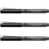 Faber-Castell 5405 İğne Uçlu Roller Kalem Siyah 0.5 mm 3'lü