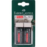 Faber-Castell 5500188920 Siyah 2'li Plastik Silgi
