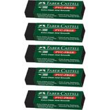 Faber Castell 5'li Siyah Büyük Boy Silgi