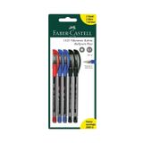Faber Castell 5'li Tükenmez Kalem Seti,2 Siyah,2 Mavi,1 Kırmızı Kalem İçerir