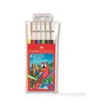 Faber-Castell 6'lı Keçeli Boya Kalemi Seti – Canlı Renkler, Ergonomik Tasarım ve Havalandırmalı Kapaklı