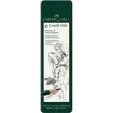 Faber Castell 6'lı Metal Kutu 9000 Seri Dereceli Kalem