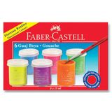 Faber Castell 6X15ml Guaj Boya Set Neon Renkler